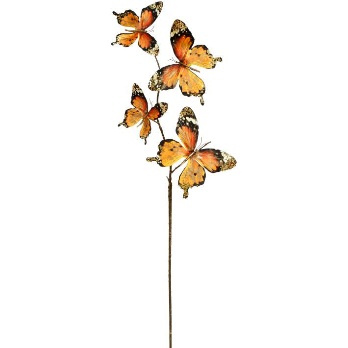 Fall Butterflies Spray 31 Inches Set of 3