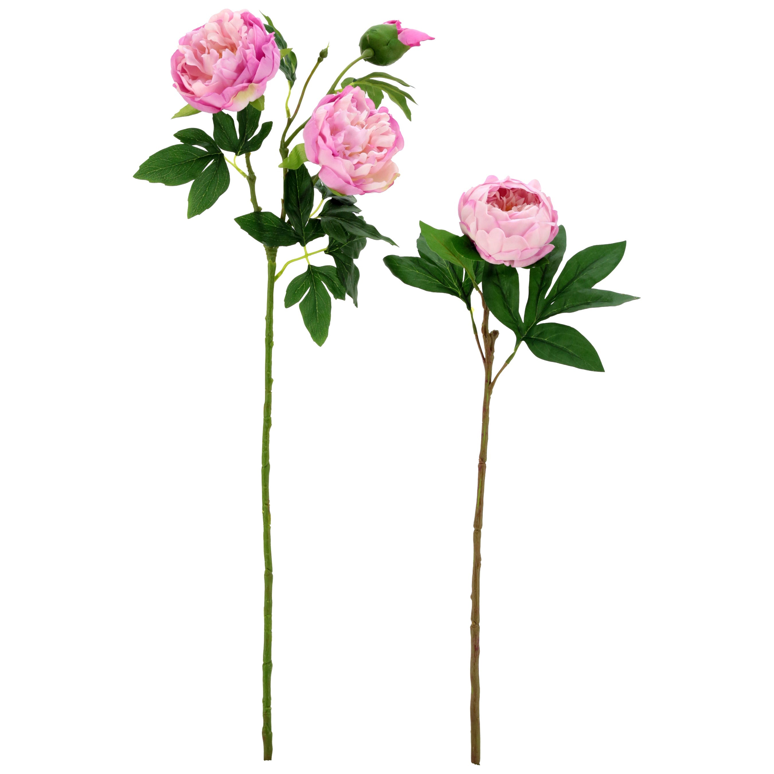 Natural Touch Ruffled Peony Stem Lavender 23 to 32 Inches Set of 6
