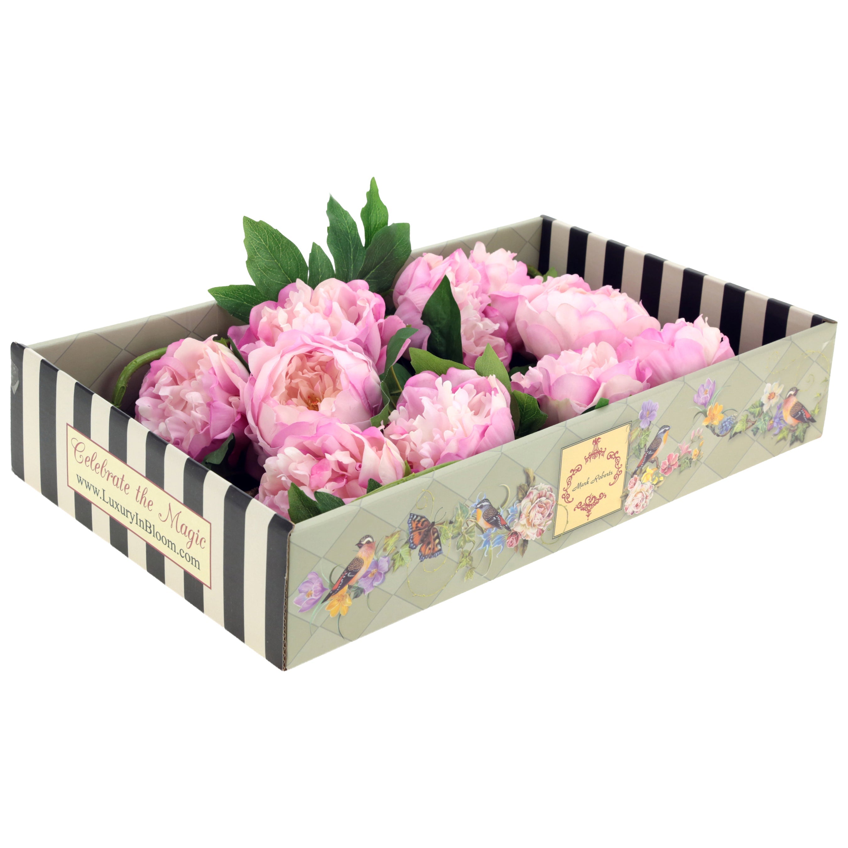 Natural Touch Ruffled Peony Stem Lavender 23 to 32 Inches Set of 6