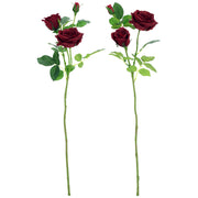 Natural Touch Lush Garden Rose Stem Red 31 Inches Set of 6