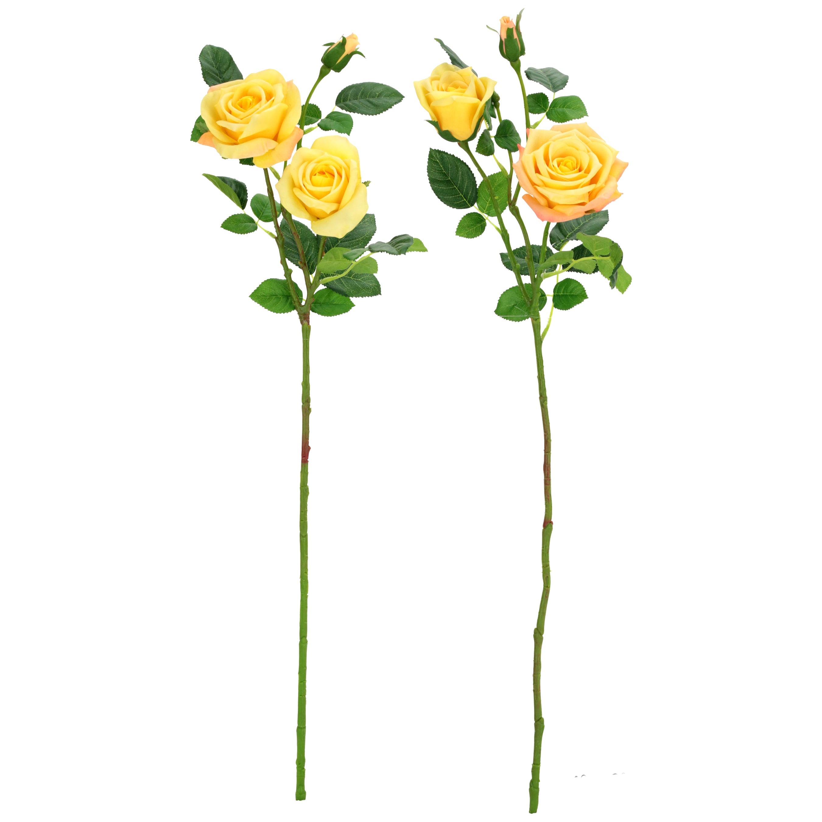 Natural Touch Lush Garden Yellow Stem 31 Inches Set of 6