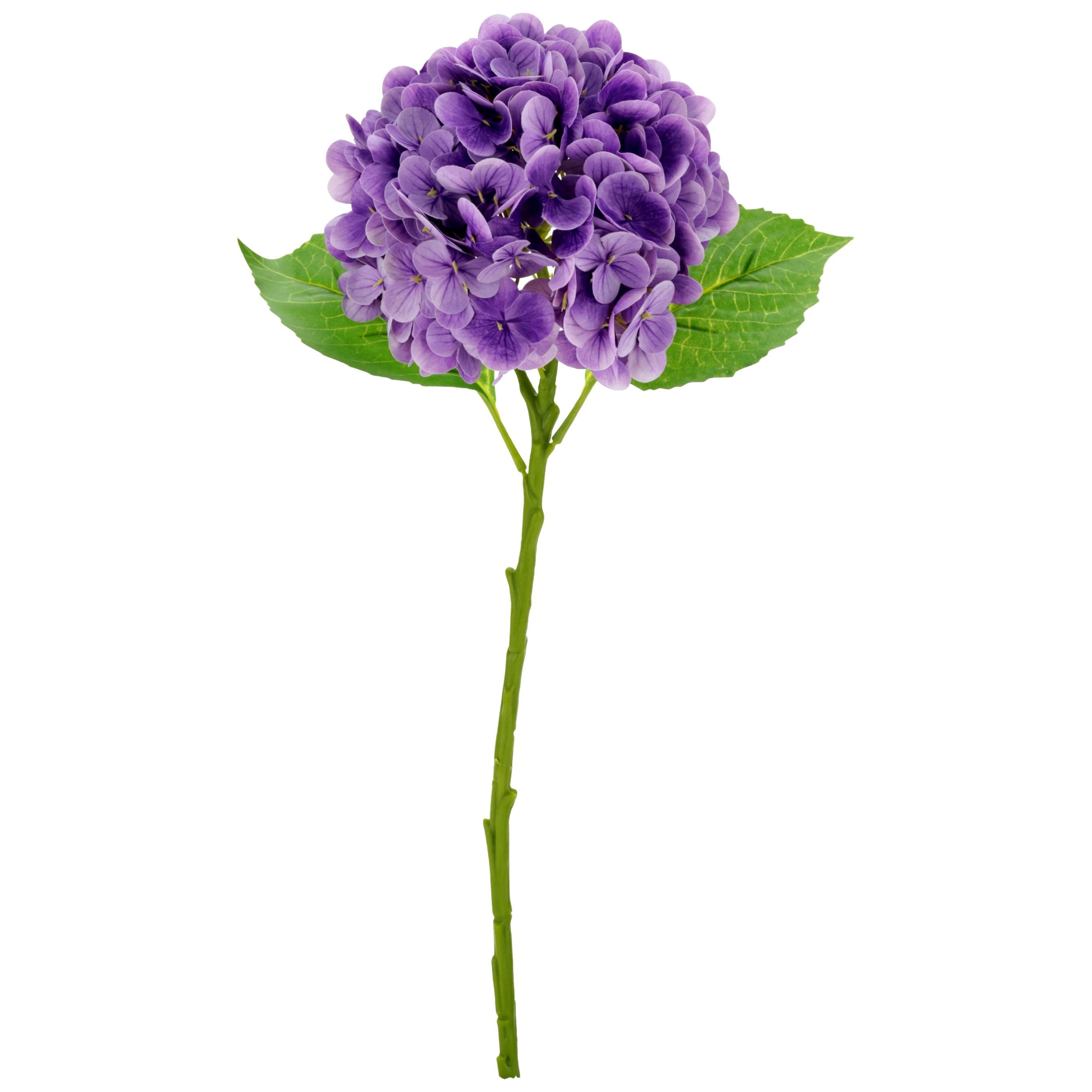 Natural Touch Vibrant Hydrangea Stem Purple 19 Inches Set of 6