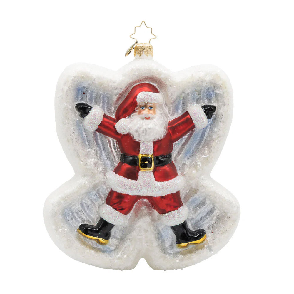 Snow Angel Santa and Mrs Claus