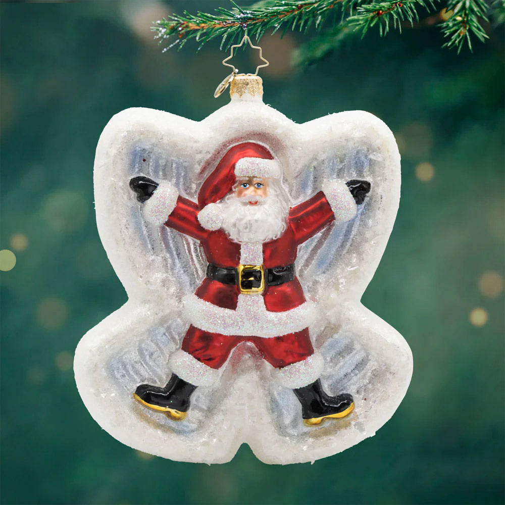 Snow Angel Santa and Mrs Claus