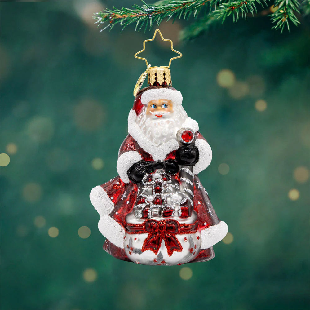 Frosty Fawn Santa Gem