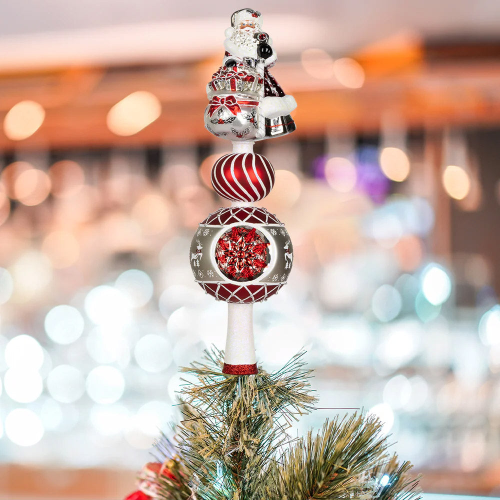 Frosty Fawn Finial Tree Topper