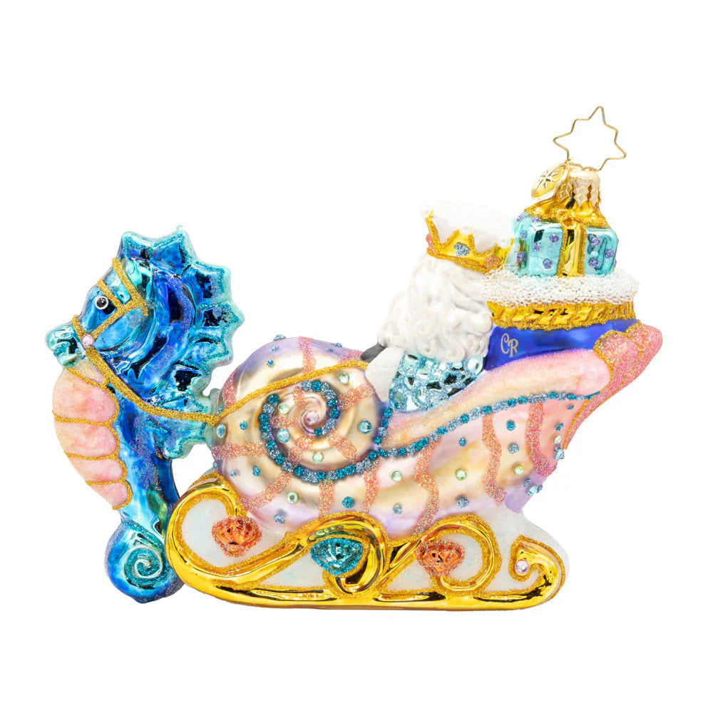 Seashell Sleigh Ride Ornament