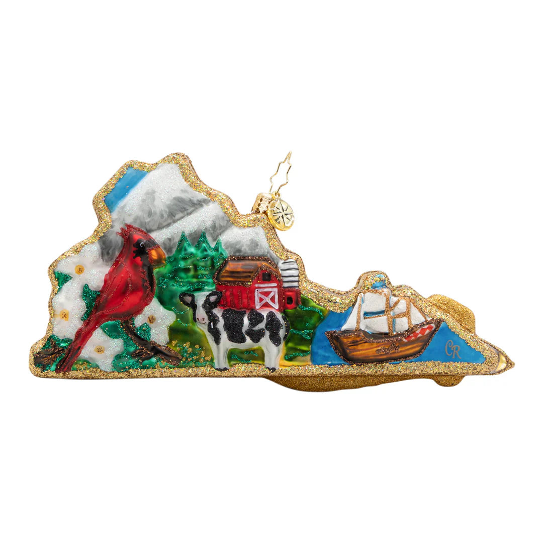 A Virginia View Ornament