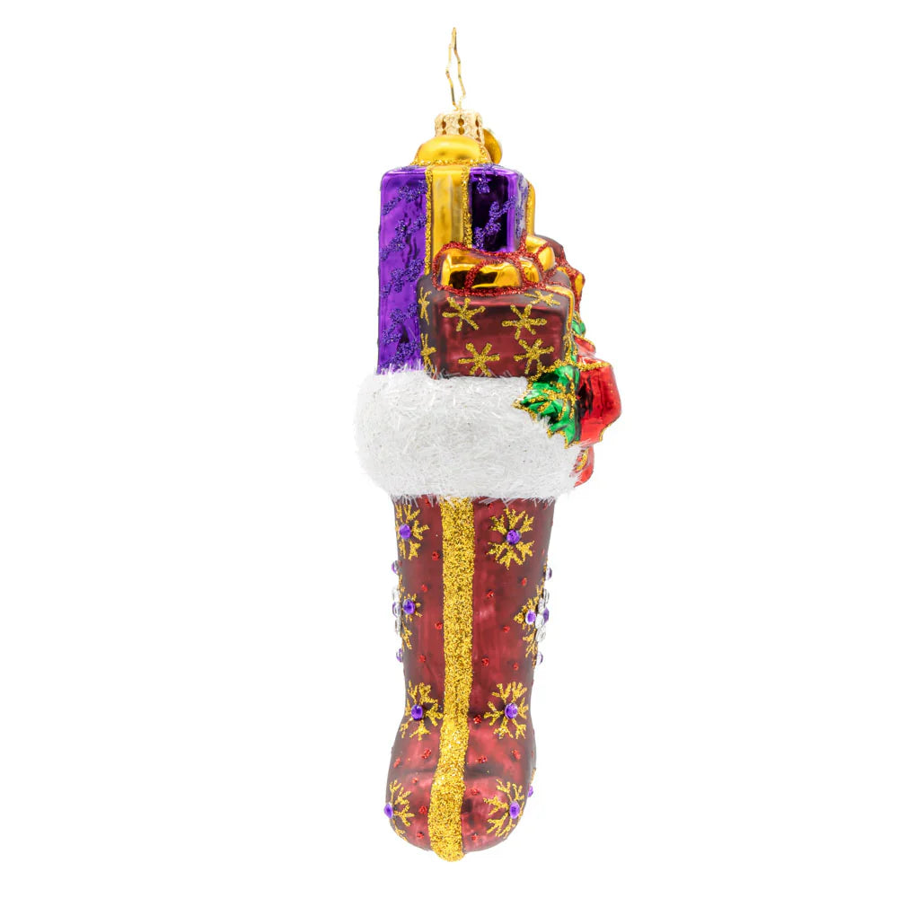 The Gilded Stocking Ornament