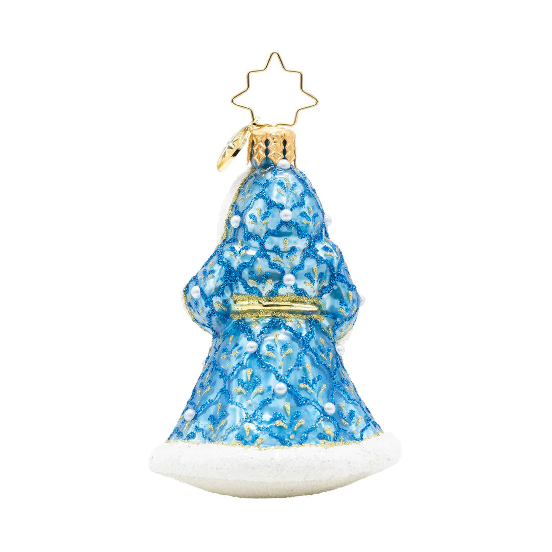 Gilded Grandeur Santa Gem Ornament