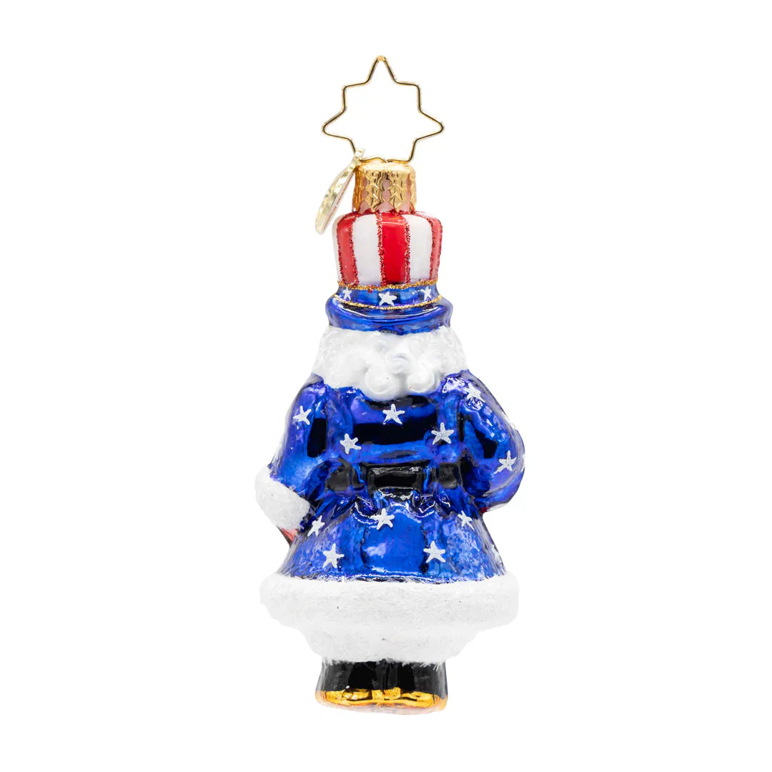 All-American Santa Gem Ornament