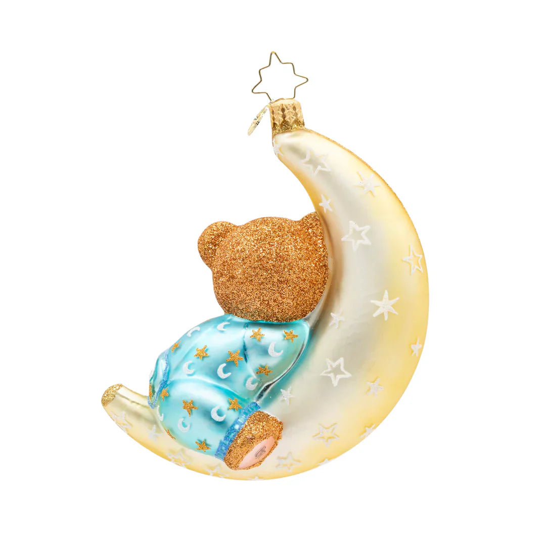 Blue Moonlight Snuggles Ornament