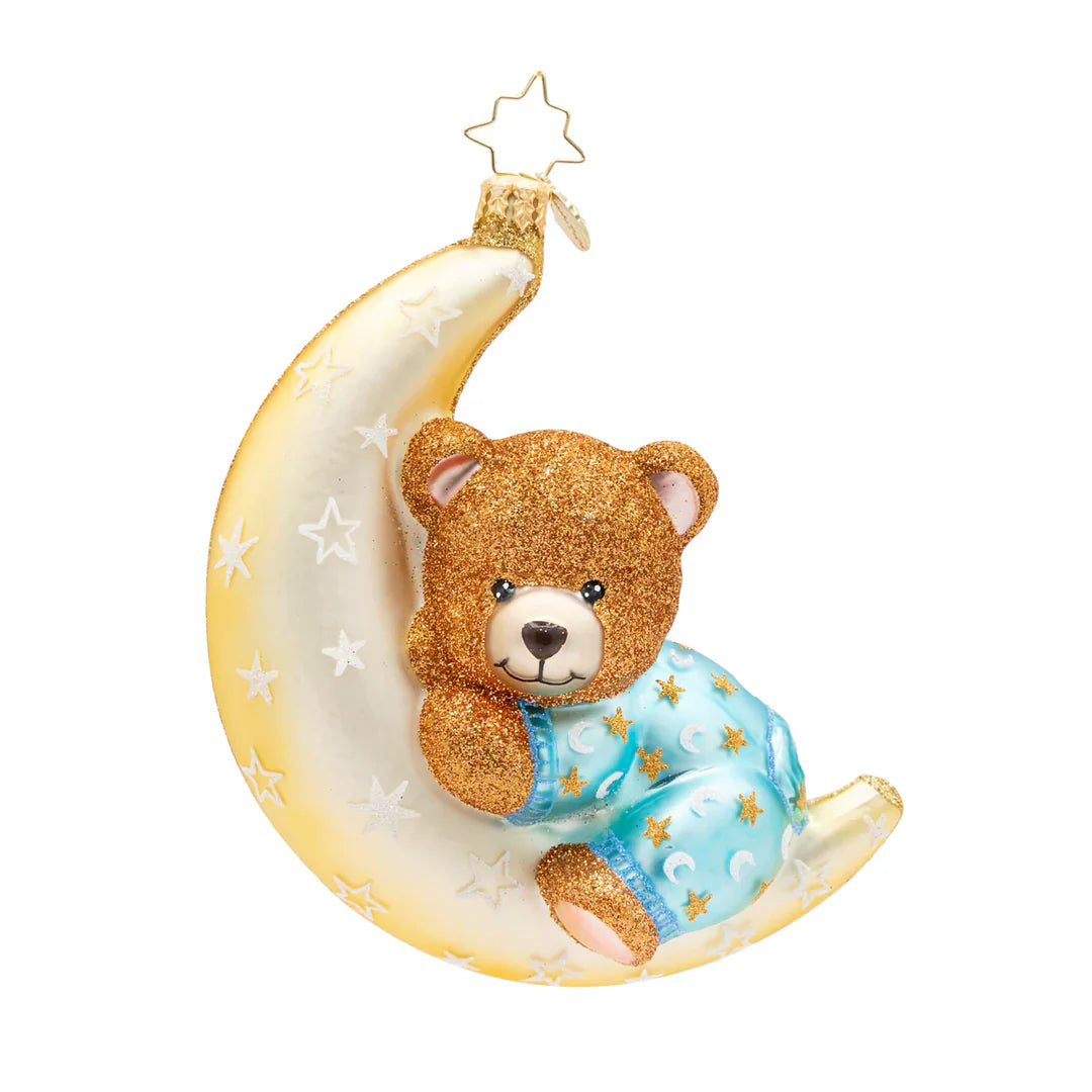 Blue Moonlight Snuggles Ornament