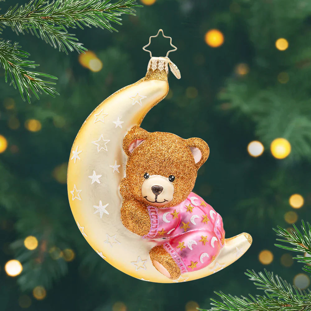 Pink Moonlight Snuggles Ornament