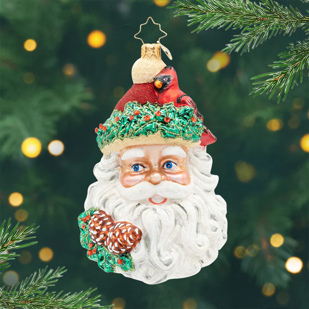 Woodland Wishes Santa Ornament