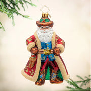 Jingle Spurs Santa Ornament
