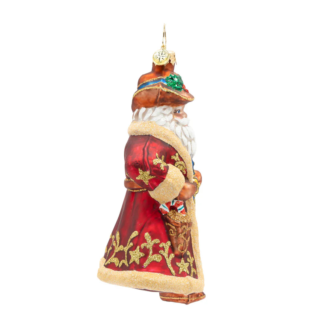 Jingle Spurs Santa Ornament