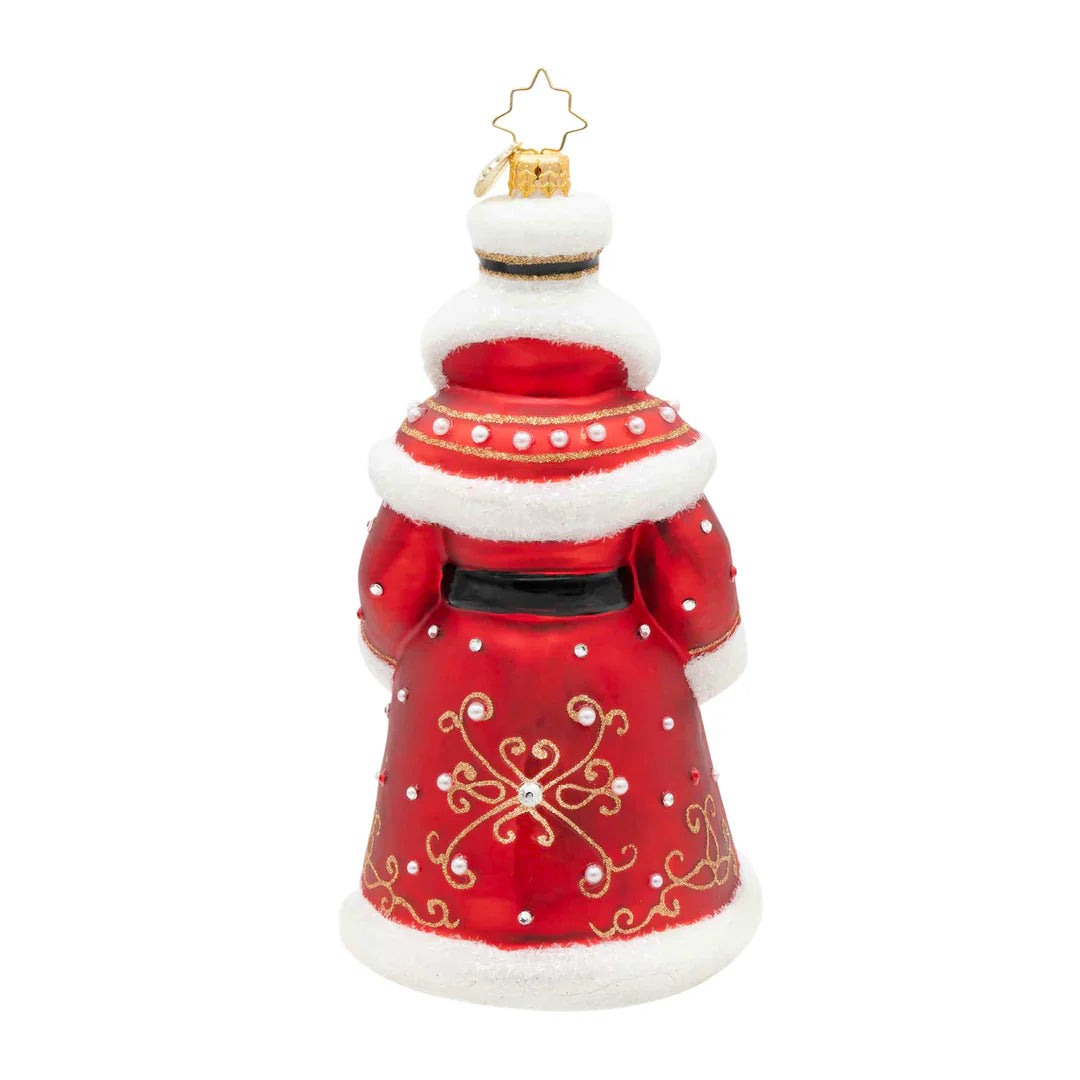 Gilded Majesty Santa Ornament