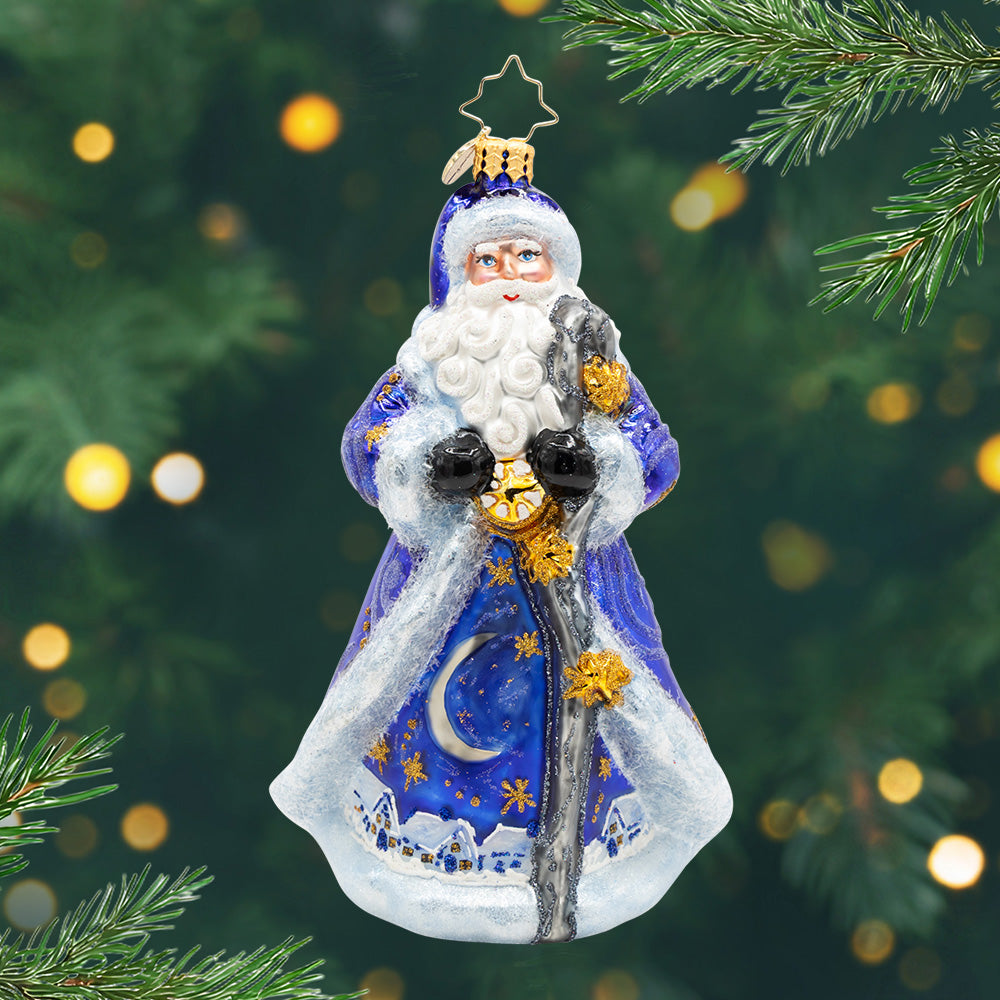 Starlight Santa Ornament
