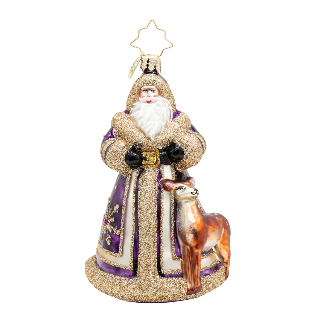 Woodland Wonder Santa Ornament