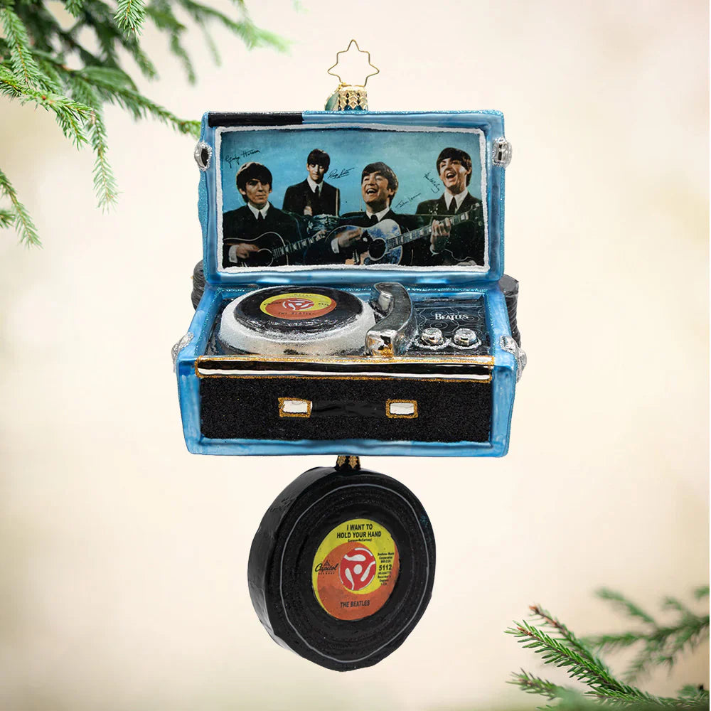 The Beatles on Repeat Ornament