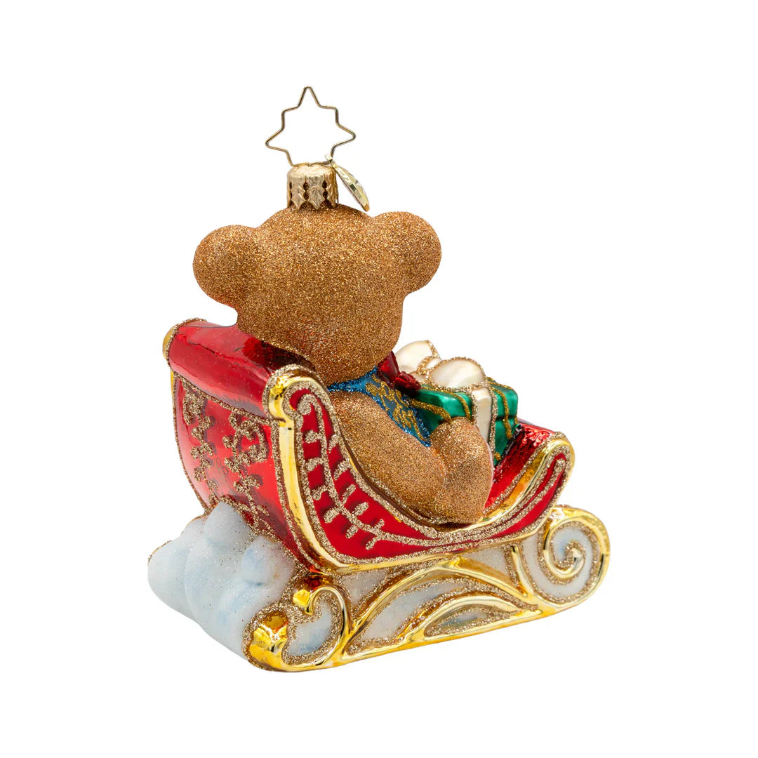 Beary Merry Sleigh Ornament