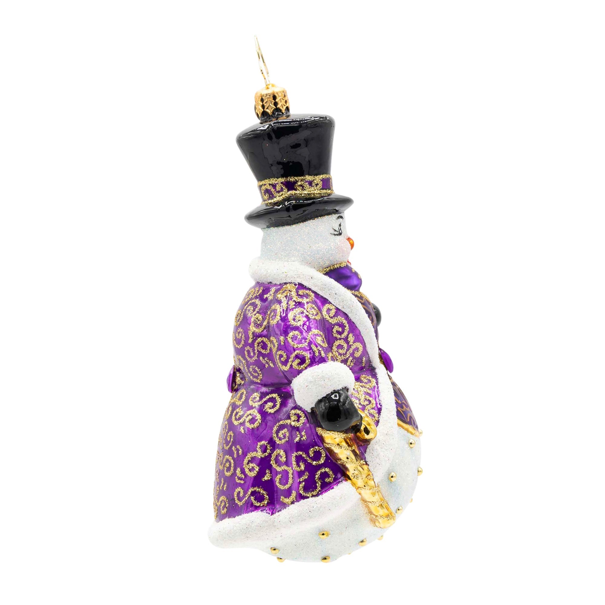 Gilded Amethyst Frost Ornament
