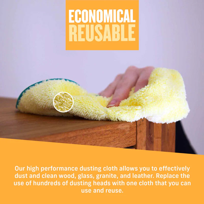 High Performance Dusting and Cleaning Cloth Yellow