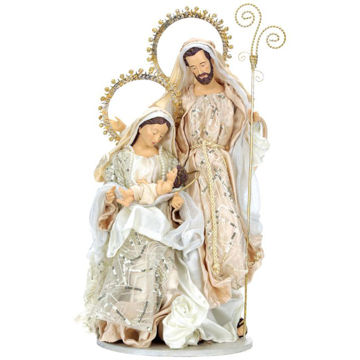 Gold and Ivory Holy Family 19.5 Inches