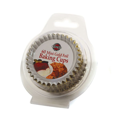 Gold Petit Four Cups Foil 60