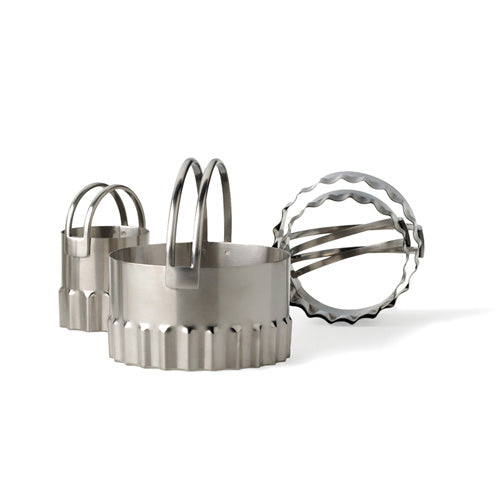 Endurance Round Rippled Biscuit Cutters Set of 4