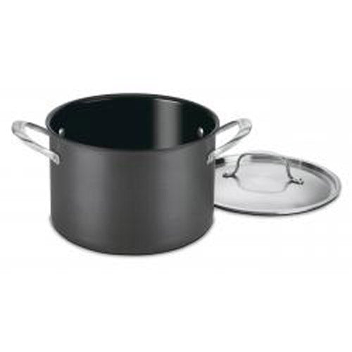 Green Gourmet Hard Anodized Nonstick Stockpot with Lid 8 Quart
