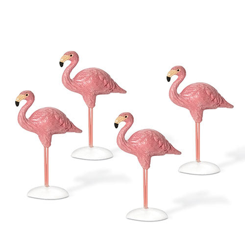 Village Flamingos Set of 4