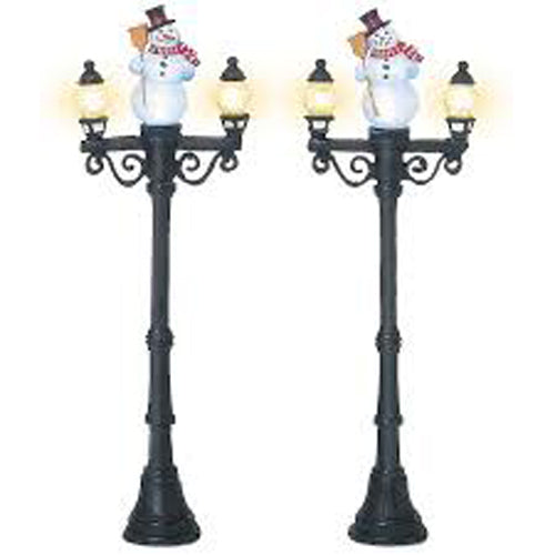 Snowman Street Lights Set of 2