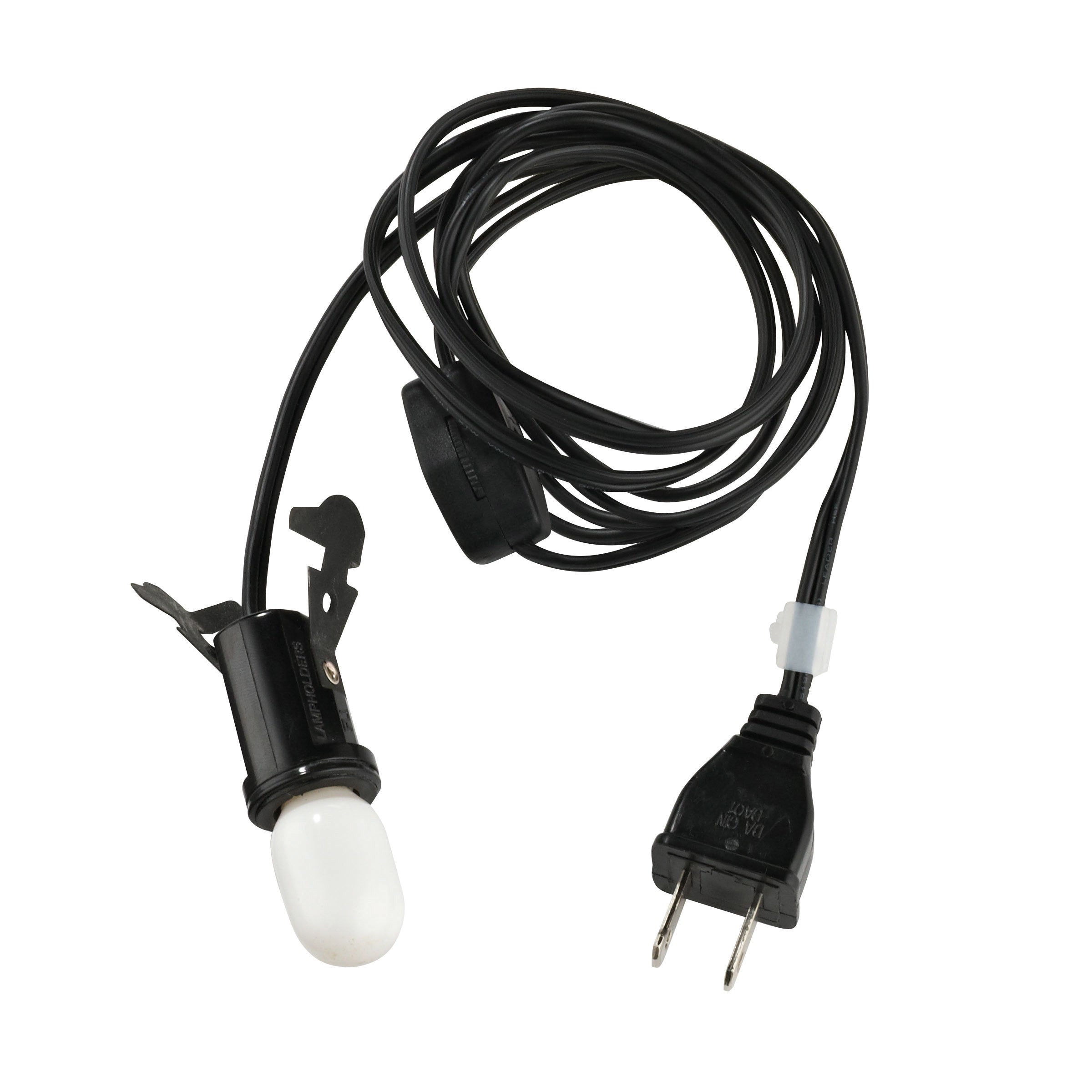 Single Black Cord Set with Light