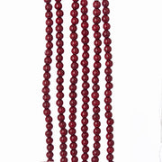 Wood Bead Burgundy Garland 9'