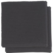 Black Ripple Dishcloth Set of 2