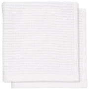 White Ripple Dishcloth Set of 2