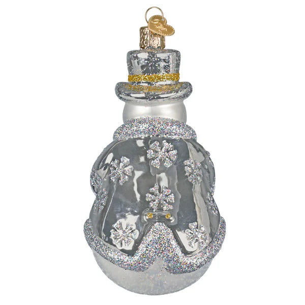 Sterling Snowman Ornament