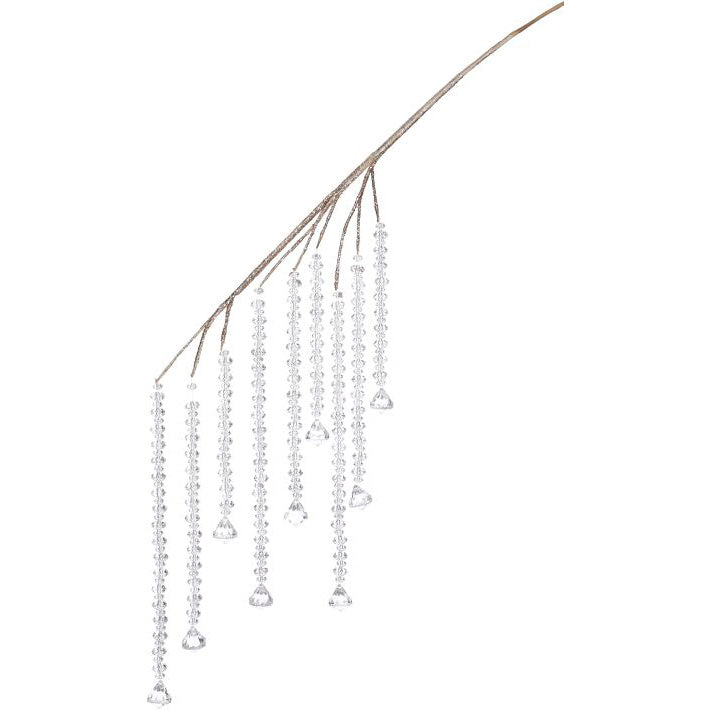 Hanging Clear Beads Spray 25 Inches