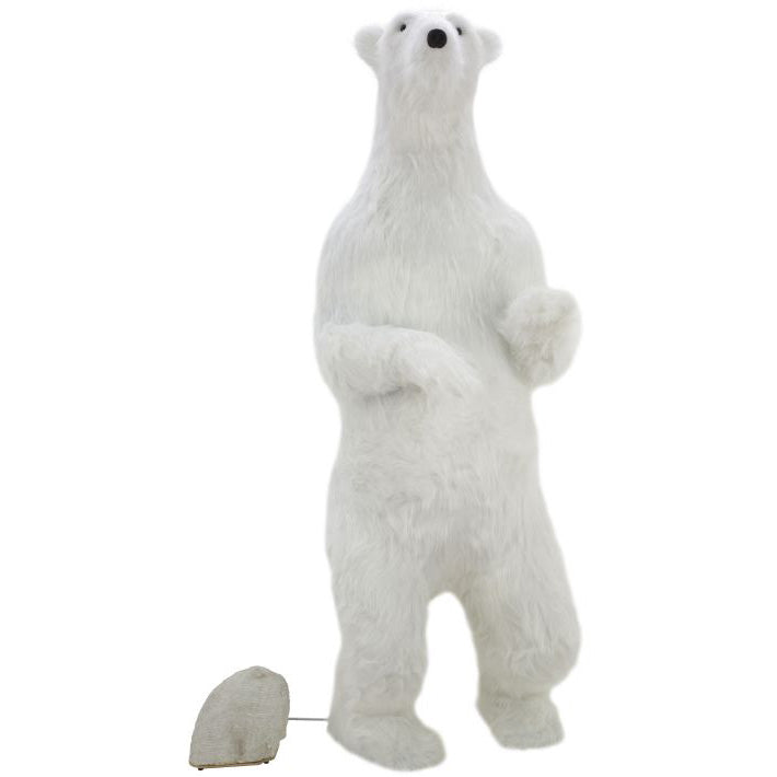 Mechanical Standing Polar Bear 72 Inches
