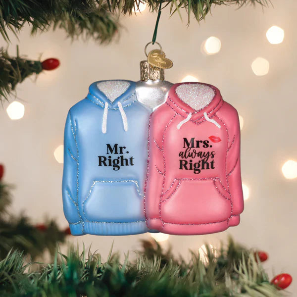 Mr. & Mrs. Hoodies Ornament