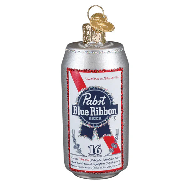 Pabst Blue Ribbon Beer Can Ornament