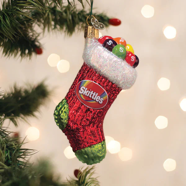 Skittles Stocking Ornament
