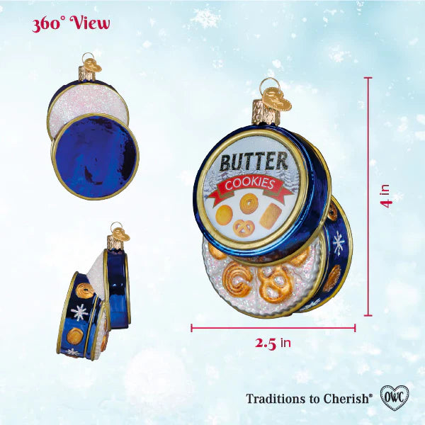 Butter Cookies Tin Ornament