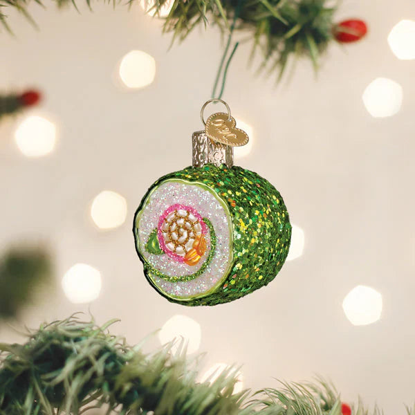 Shimmering Sushi Roll Ornament