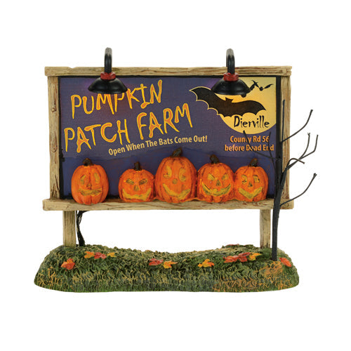 Lit Pumpkin Patch Billboard