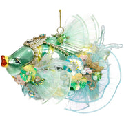 Jewel of the Sea Fish Ornament Green 9 x 6 Inches