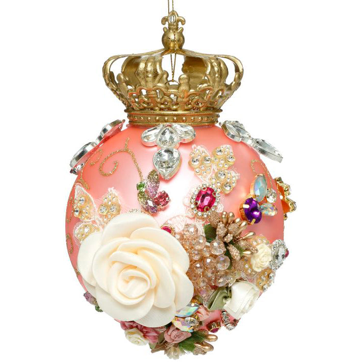 King's Crown Jewels Ornament Pink 7 Inches
