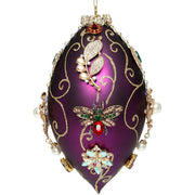 King's Jewels Finial Ornament Purple 7.5 Inches